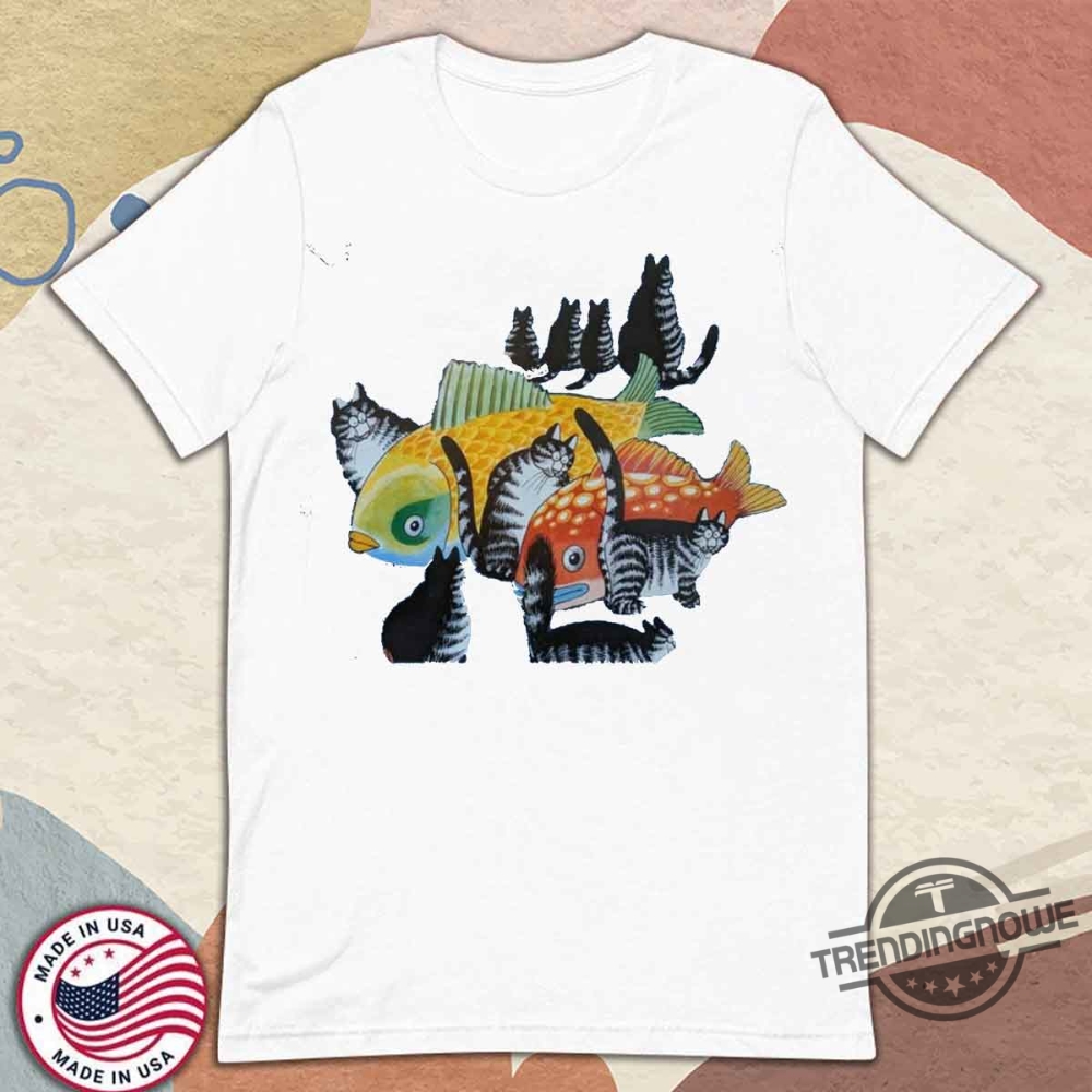 Kliban Cat Fish Shirt trendingnowe 1