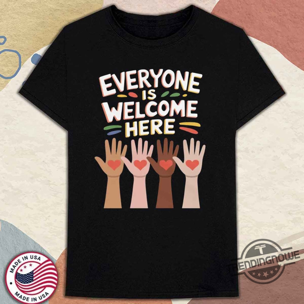 Everyone Is Welcome Here Idaho Teacher Shirt trendingnowe 1