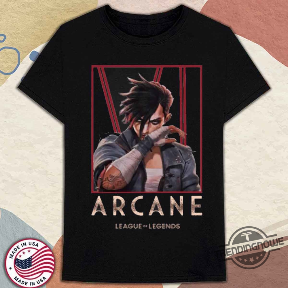 Arcane League Of Legends Vi Dark Wash Shirt trendingnowe 1