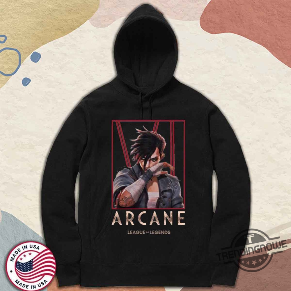Arcane League Of Legends Vi Dark Wash Shirt 9 Arcane League Of Legends VI Dark Wash Shirt