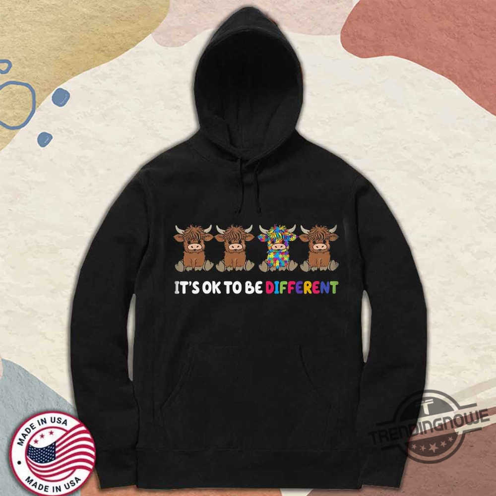 Autism Awareness Its Ok To Be Different Cow Shirts 9 Autism Awareness Its Ok To Be Different Cow Shirts