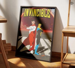 invincible comic book framed poster ready to hang