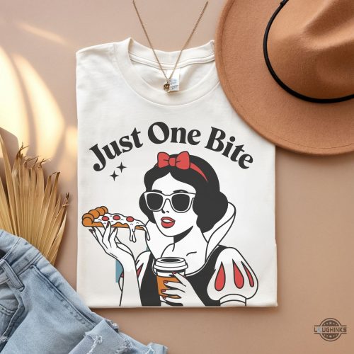 snow white just one bite shirt funny disney princess tee