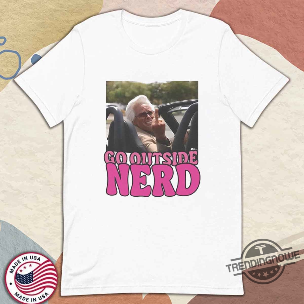 Baby Billy Flips Off Shirt Go Outside Nerd Funny Tshirt trendingnowe 1