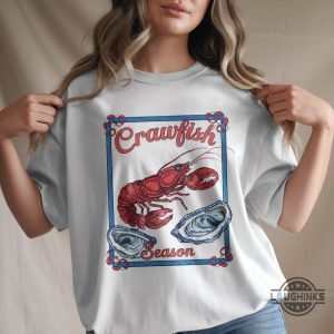 watercolor crawfish season shirt new