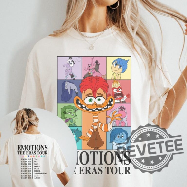 Emotions Eras Tour Emotions T Shirt Core Memory Day Anger Joy Sadness