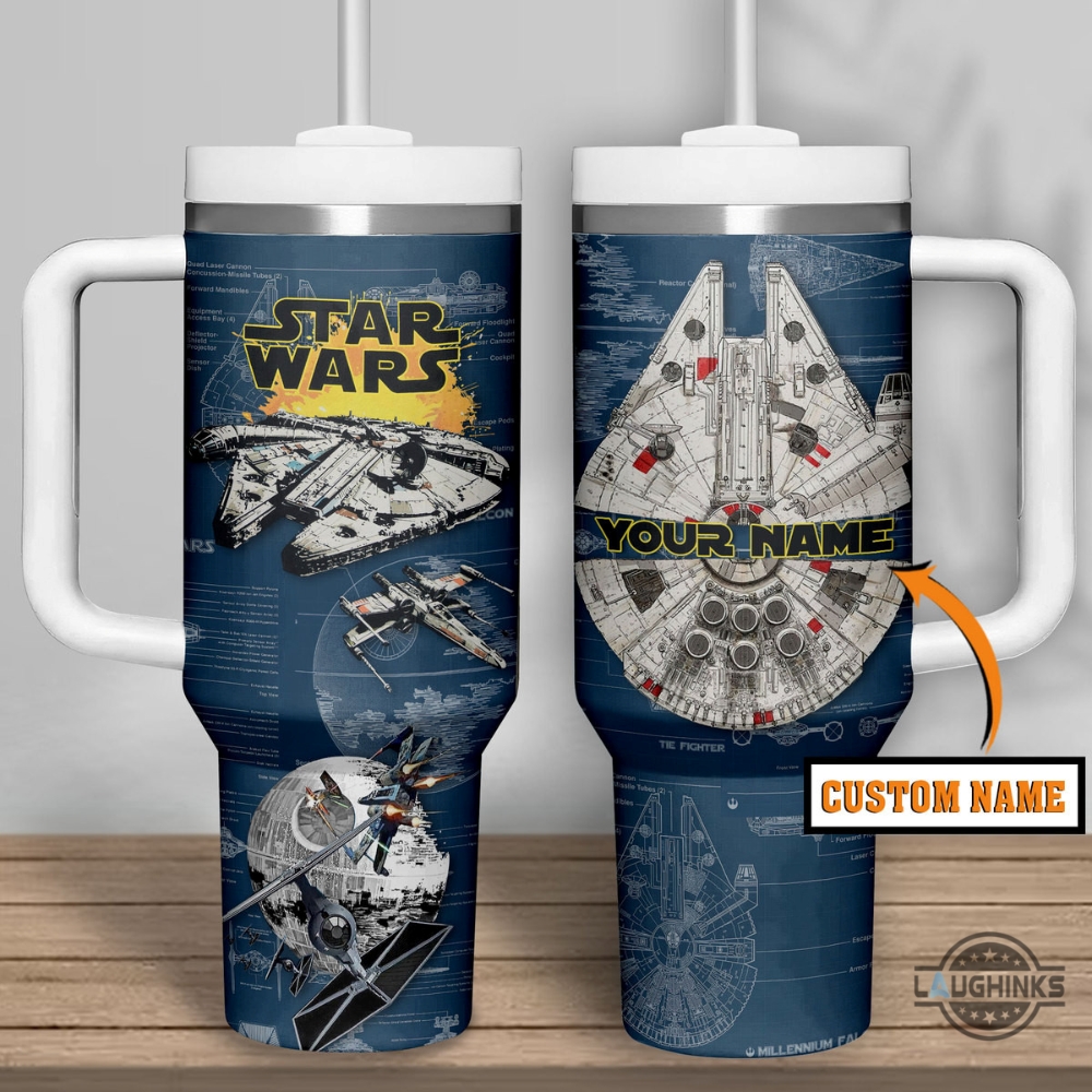 Personalized Star Wars Tumbler 40Oz Stanley Cup Dupe With Handle 8 Personalized Star Wars Tumbler 40oz Stanley Cup Dupe with Handle