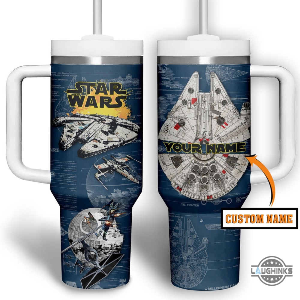 Personalized Star Wars Tumbler 40Oz Stanley Cup Dupe With Handle 10 Personalized Star Wars Tumbler 40oz Stanley Cup Dupe with Handle