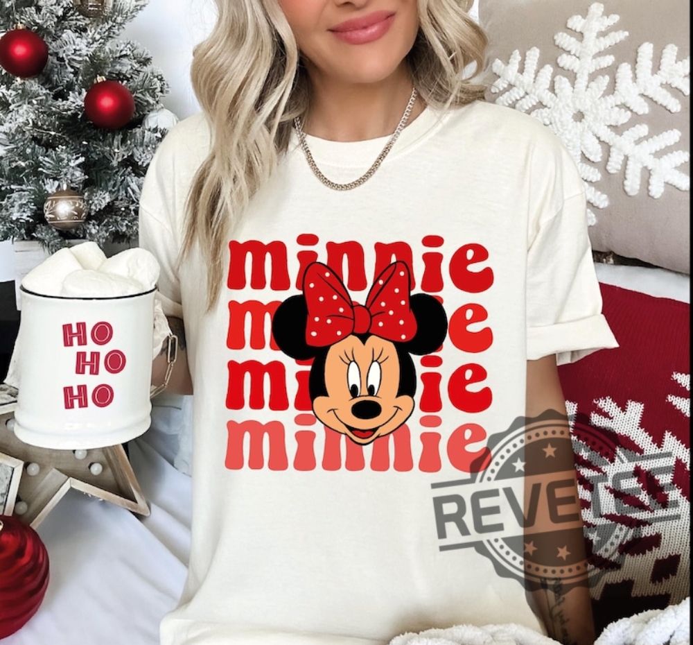 Minnie Mouse Shirt Red Minnie Mouse Tee Disney Hoodie revetee 1