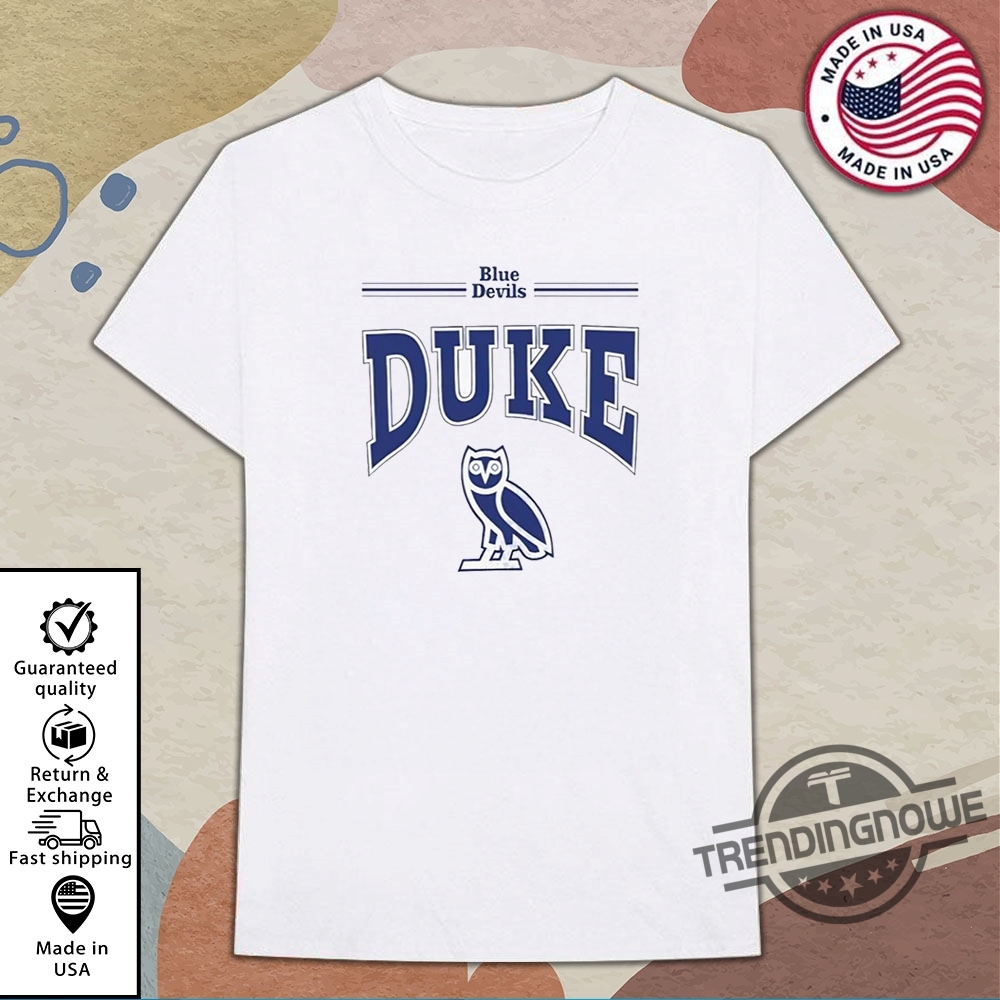 Jayson Tatum Wearing Duke Ovo T Shirt 9 Jayson Tatum Wearing Duke OVO T Shirt