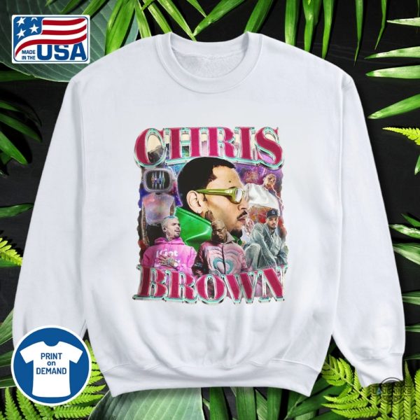 chris brown bootleg t shirt 2024 album tour concert graphic tee