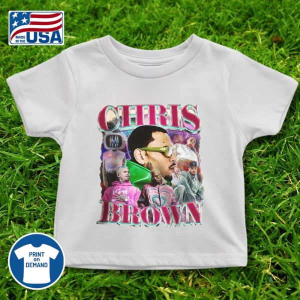 chris brown bootleg t shirt 2024 album tour concert graphic tee