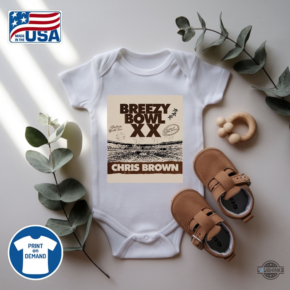 New Chris Brown Breezy Bowl Xx Tour T Shirt 10 New Chris Brown Breezy Bowl XX Tour T Shirt