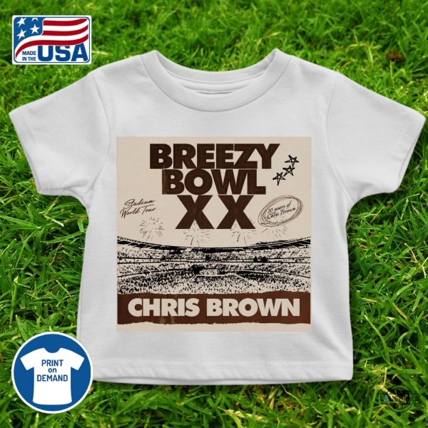 new chris brown breezy bowl xx tour t shirt