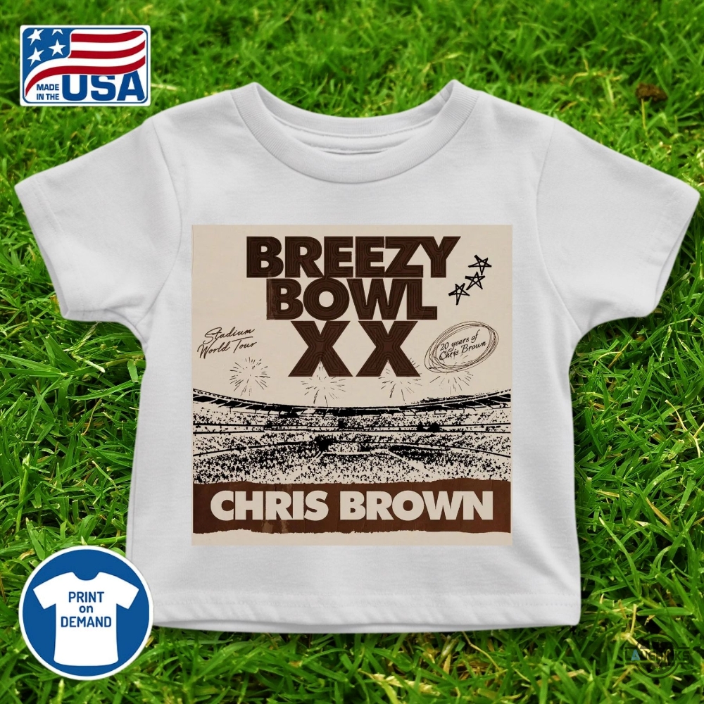 New Chris Brown Breezy Bowl Xx Tour T Shirt 13 New Chris Brown Breezy Bowl XX Tour T Shirt