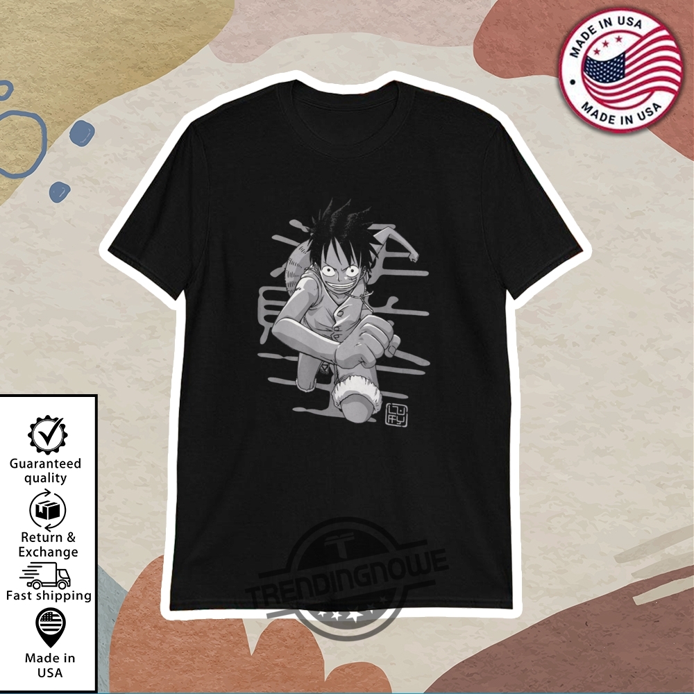 Pull And Bear One Piece Luffy T Shirt trendingnowe 1