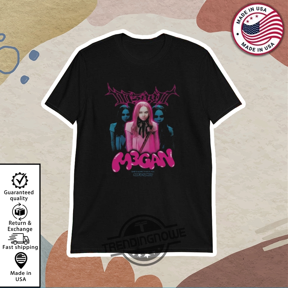 M3gan She Is Family Shirt trendingnowe 1