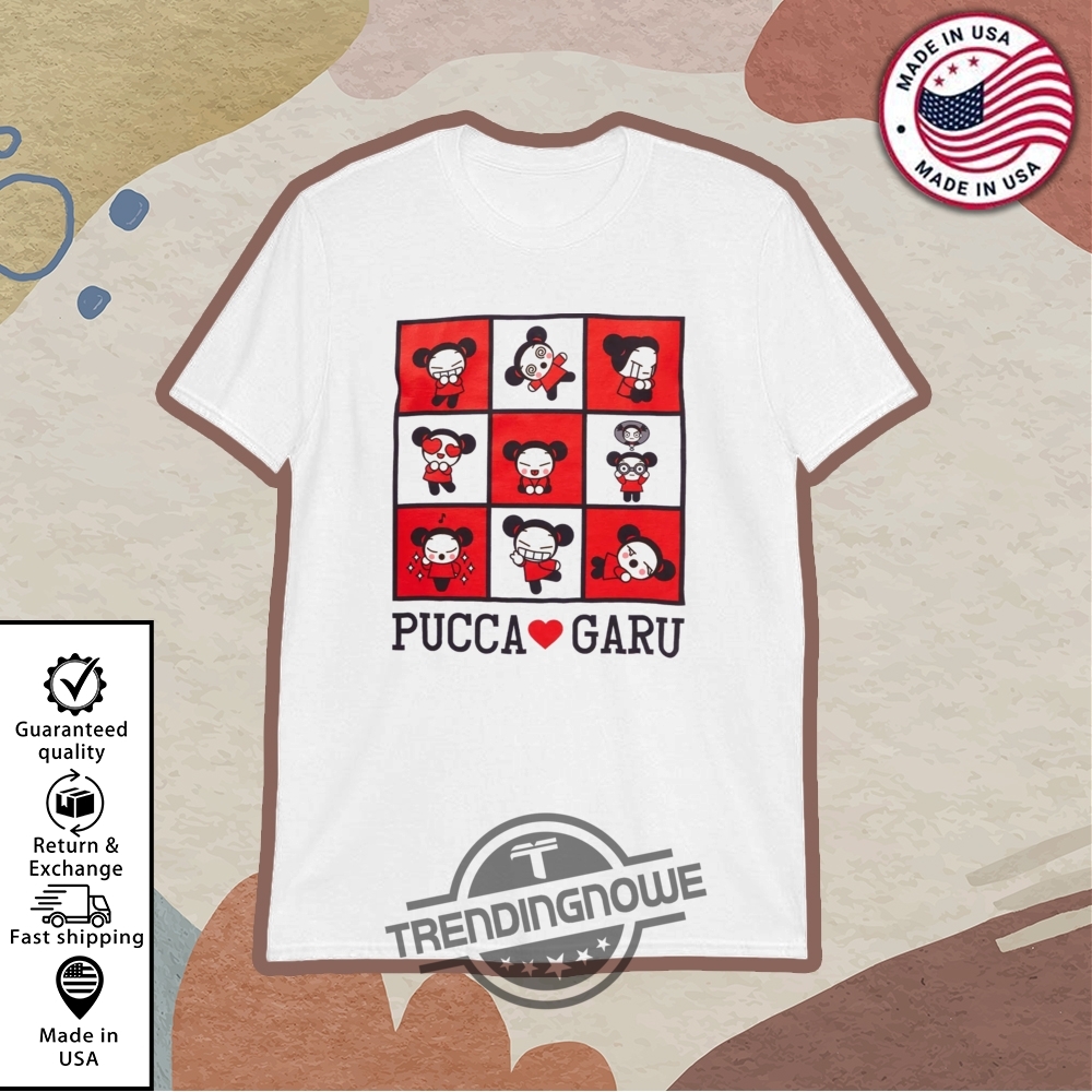 Pucca Garu Grid Girls Shirt trendingnowe 1