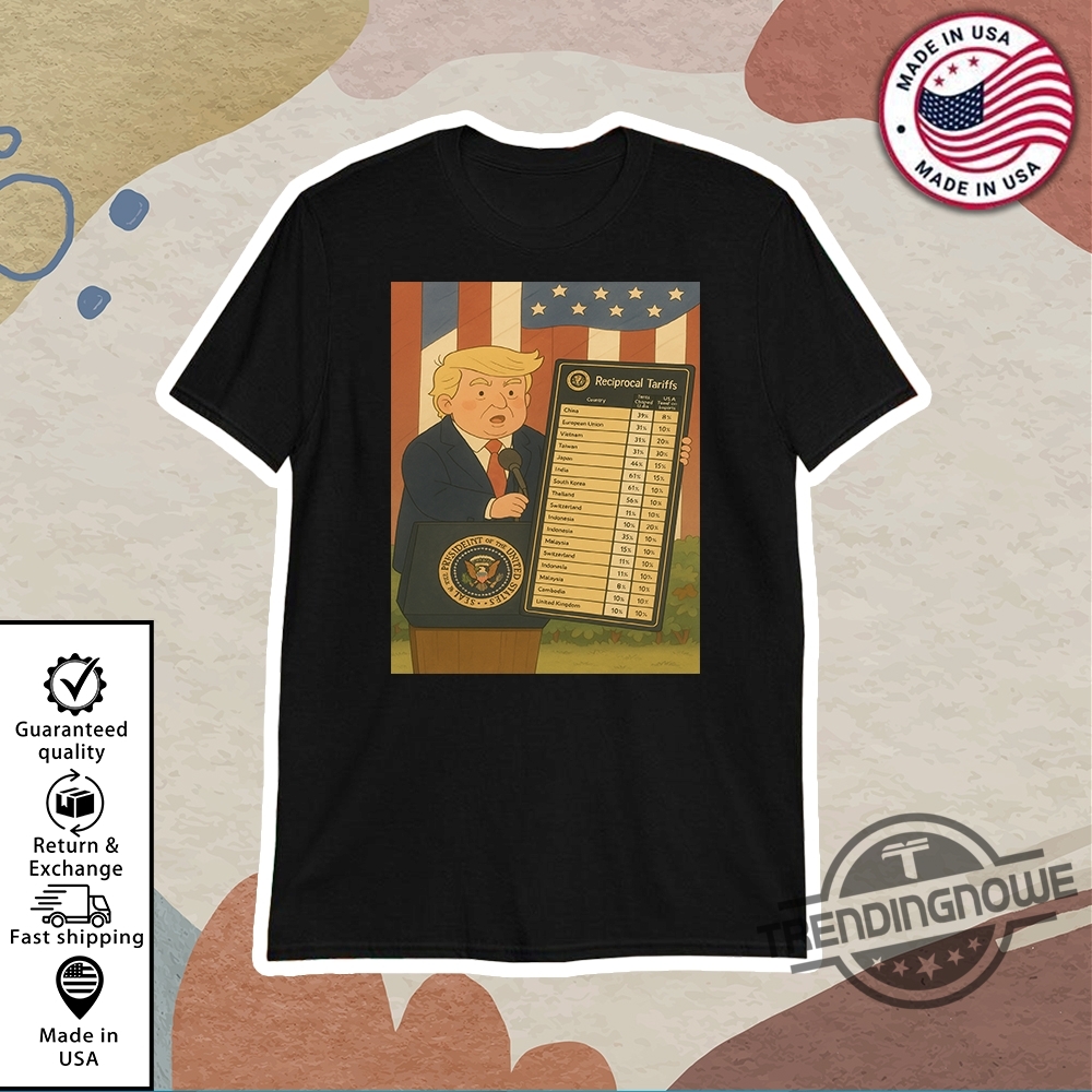 Trump Reciprocal Tariffs Shirt Funny Trump Liberation Day T Shirt trendingnowe 1