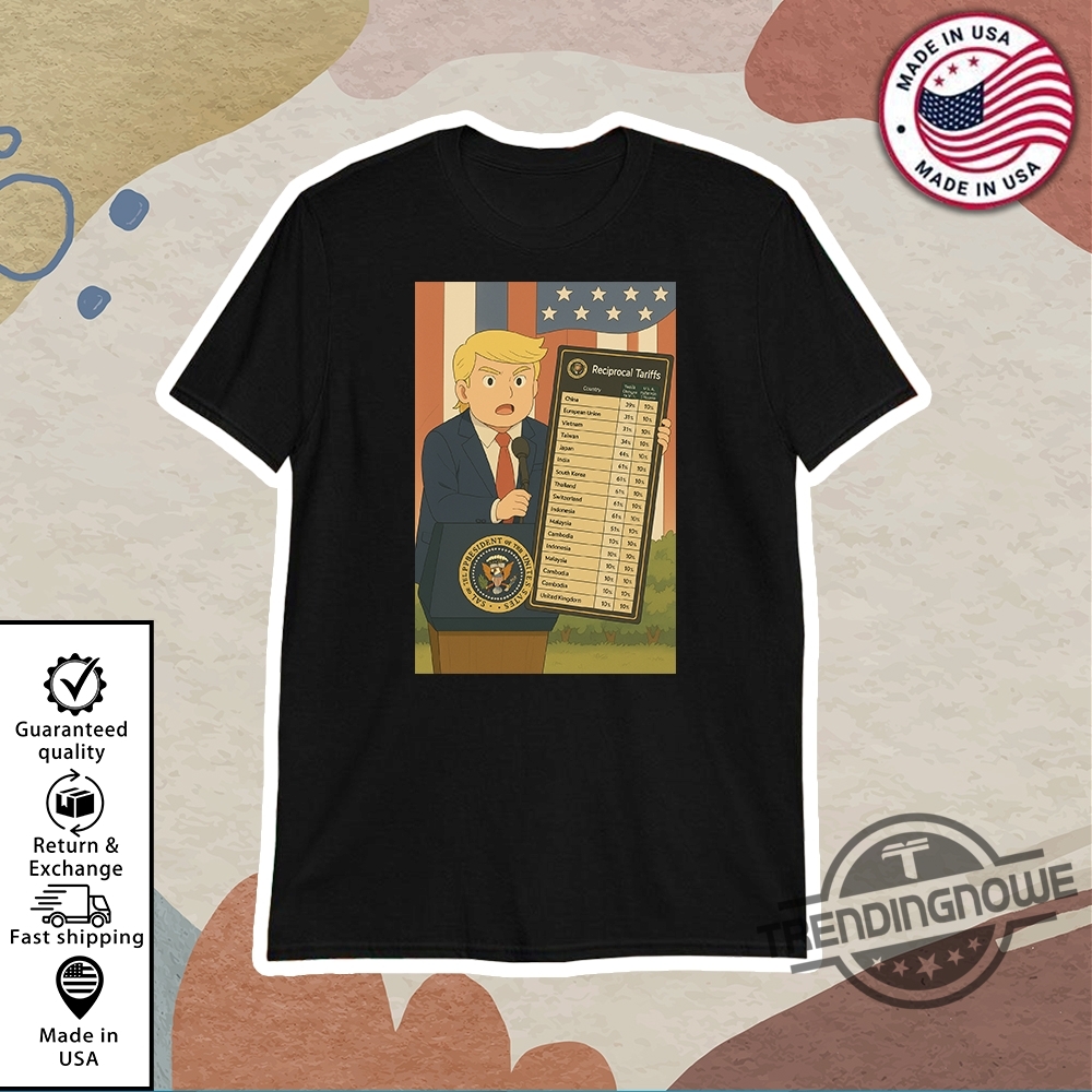 Funny Anime Trump Reciprocal Tariffs Shirt trendingnowe 1