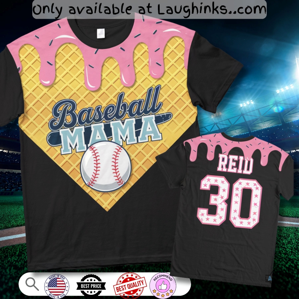 Personalized Baseball Drip Mama Shirt Ice Cream Lover Mothers Day Gift 5 Personalized Baseball Drip Mama Shirt ice cream lover Mothers Day Gift
