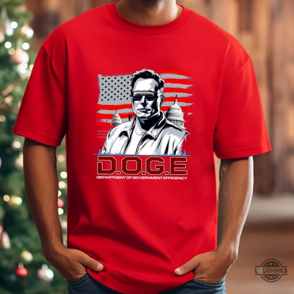 unique elon musk department of government efficiency doge tshirt