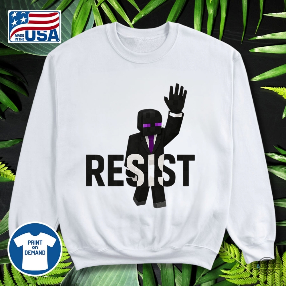 Minecraft Enderman Resist Shirt Anti Trump 10 Minecraft enderman resist shirt anti trump