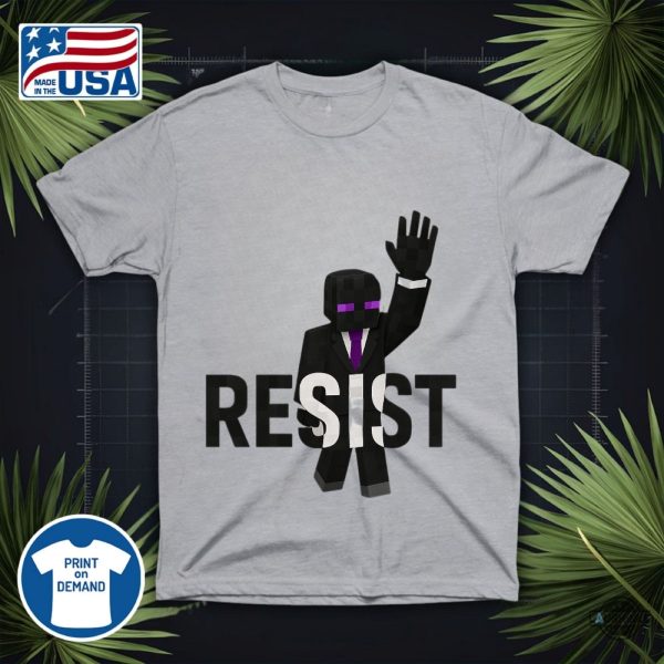 minecraft enderman resist shirt anti trump