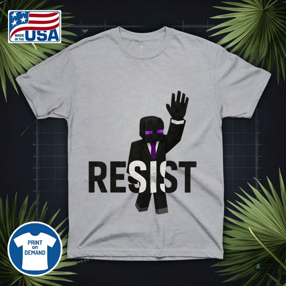Minecraft Enderman Resist Shirt Anti Trump 11 Minecraft enderman resist shirt anti trump