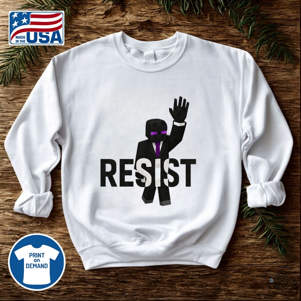 Minecraft Enderman Resist Shirt Anti Trump 12 Minecraft enderman resist shirt anti trump