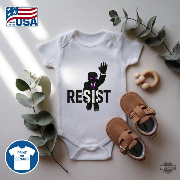 minecraft enderman resist shirt anti trump