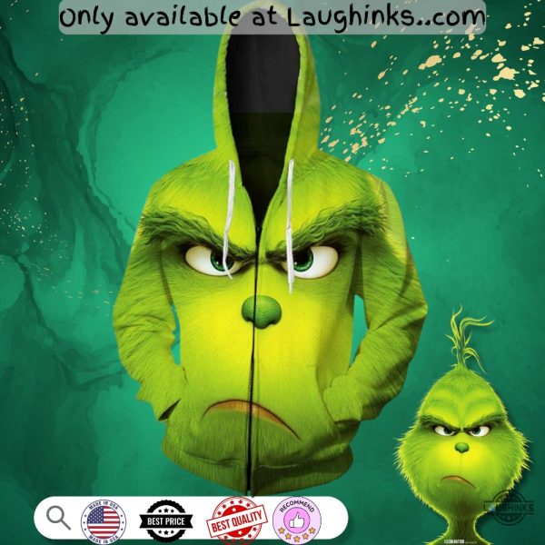 funny dr seuss the grinch costume tshirt hoodie sweatshirt hawaiian shirt