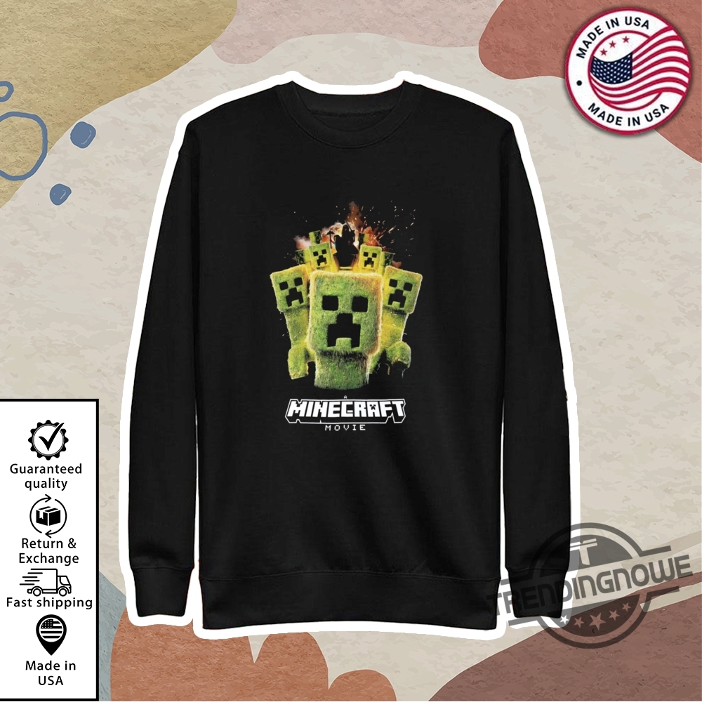 Minecraft Photographic Creeper Boys Shirt 9 Minecraft Photographic Creeper Boys Shirt