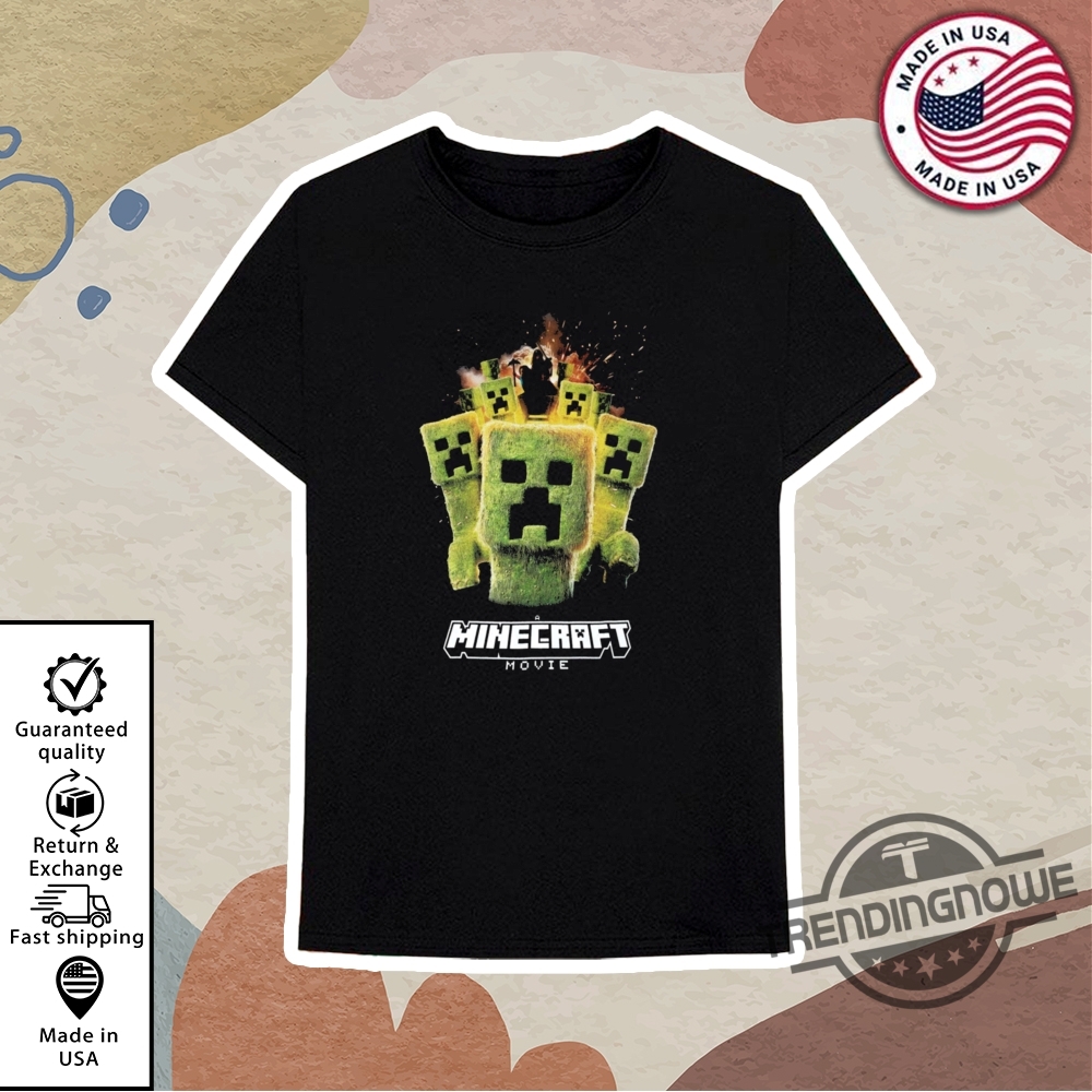 Minecraft Photographic Creeper Boys Shirt 10 Minecraft Photographic Creeper Boys Shirt