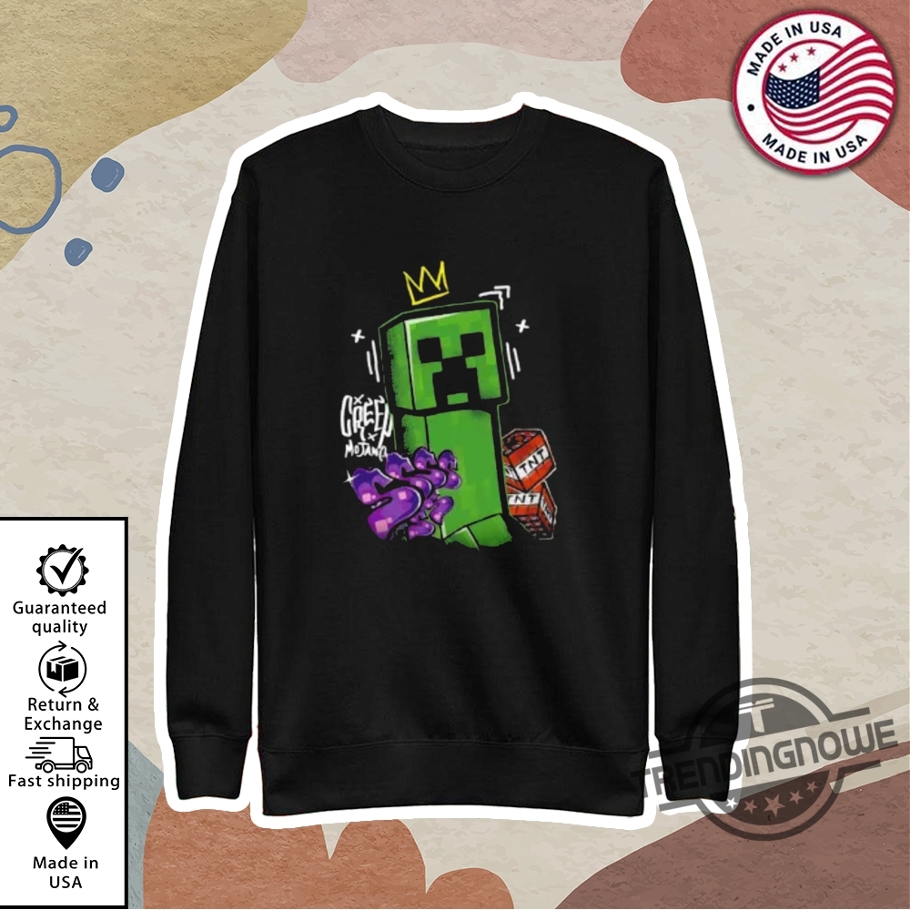 Camiseta Minecraft King Creeper Shirt 9 Camiseta Minecraft King Creeper Shirt