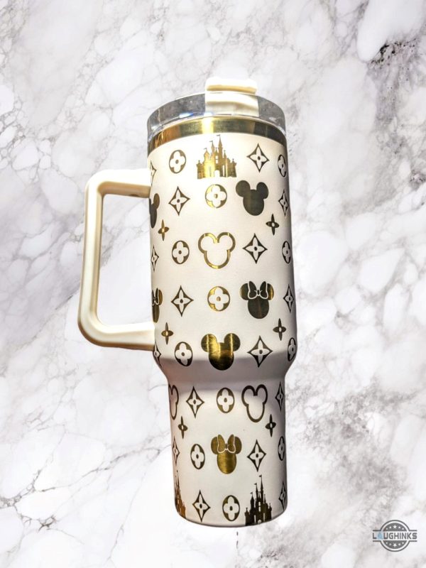 disney mickey mouse lv stanley tumbler dupe 40oz