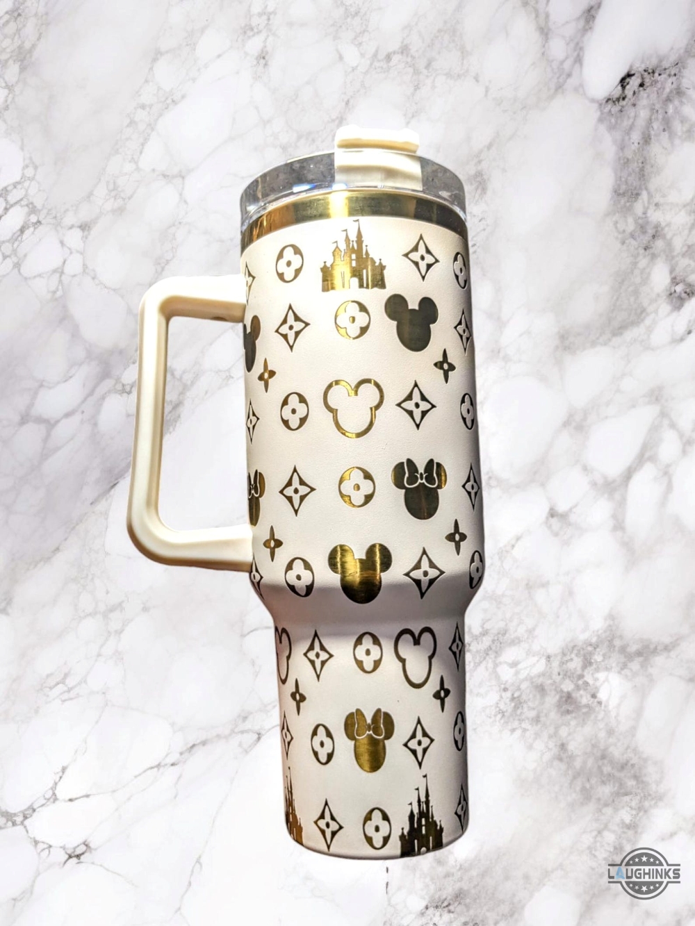Disney Mickey Mouse Lv Stanley Tumbler Dupe 40Oz 8 Disney Mickey Mouse LV Stanley Tumbler Dupe 40oz