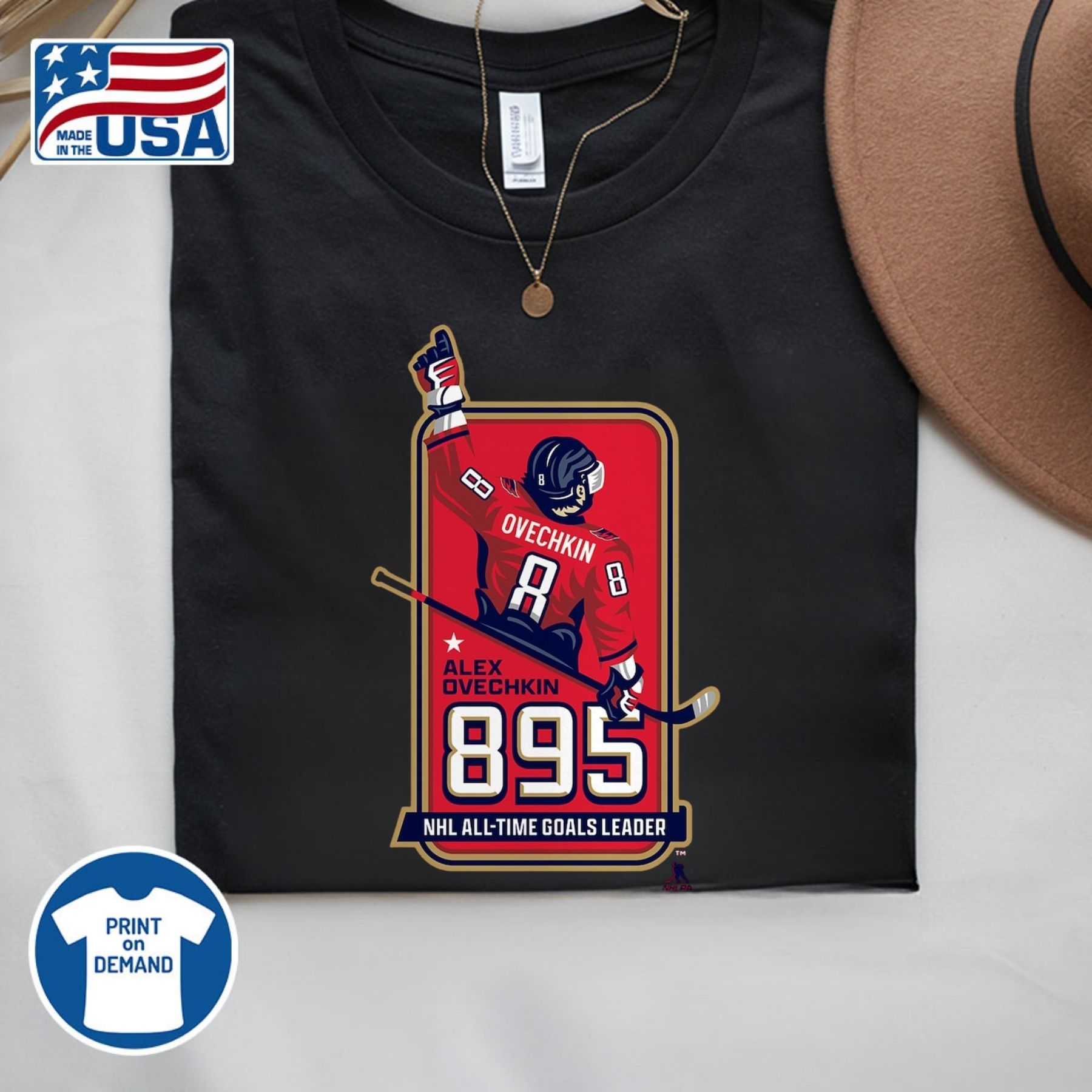 895 Goal Machine Since 2005 Shirt Alex Ovechkin 10 895 goal machine since 2005 shirt alex ovechkin (3)