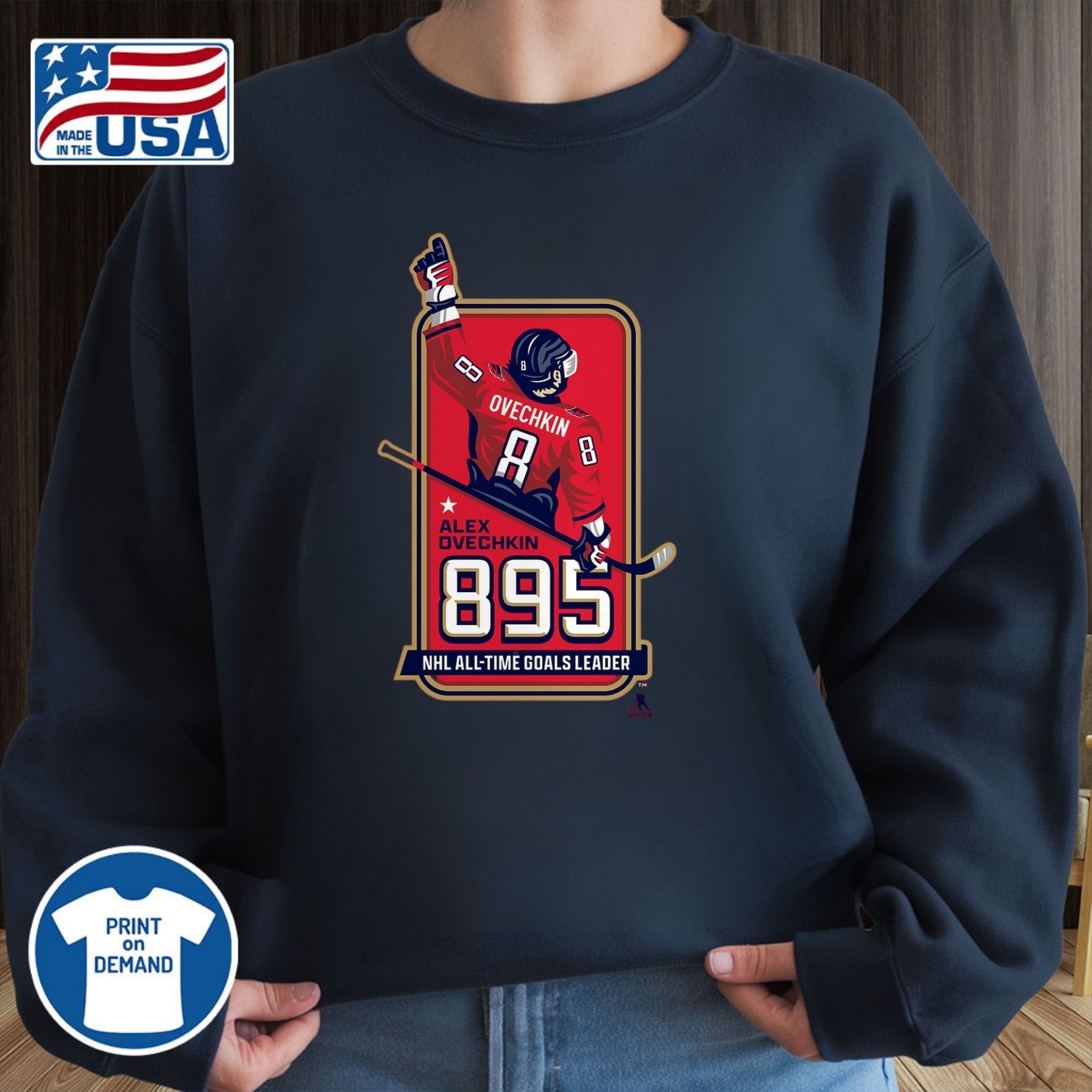 895 Goal Machine Since 2005 Shirt Alex Ovechkin 9 895 goal machine since 2005 shirt alex ovechkin (4)