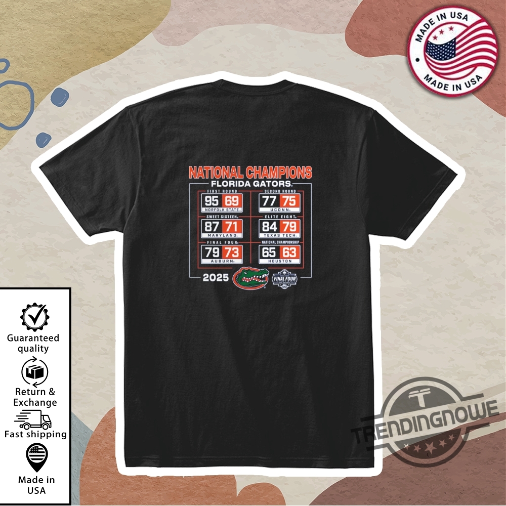 Florida Gators 2025 National Champions Schedule T Shirt Florida National Championship Shirt trendingnowe 1