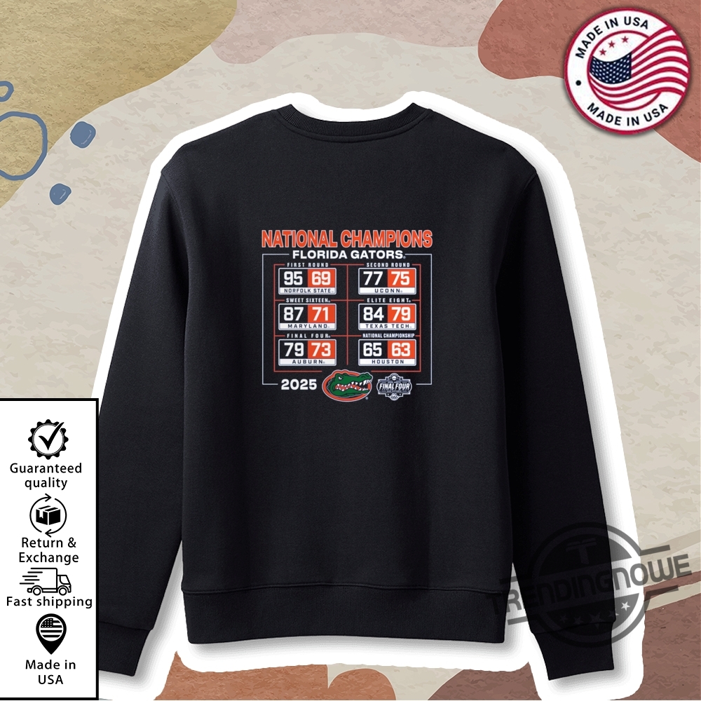 Florida Gators 2025 National Champions Schedule T Shirt Florida National Championship Shirt 9 Florida Gators 2025 National Champions Schedule T Shirt Florida National Championship Shirt