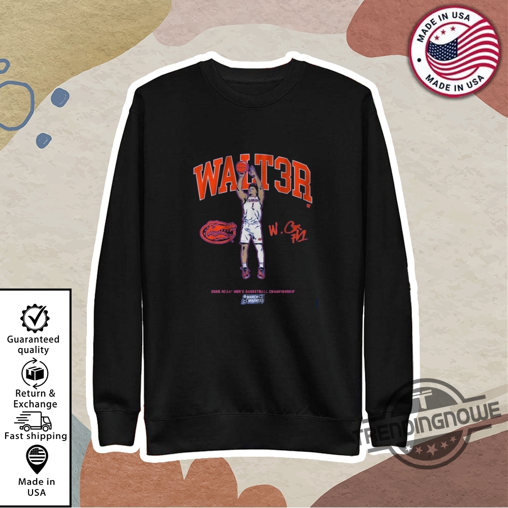 Walter Clayton Jr Walt3r Shirt Gator National Championship Shirt 9 Walter Clayton Jr WALT3R Shirt Gator National Championship Shirt