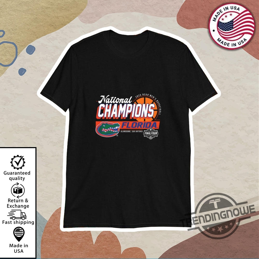 "Shop Florida Gators 2025 National Championship Shirts: Celebrate in Style" 23 Florida Gators Basketball Final Four Champions Shirt