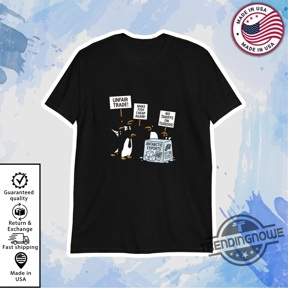 "Shop Dodgers Jerseys and Trendy Supreme Shirts for Spring 2023" 14 Heard Island Penguins Against Tariffs Shirt Resist T Shirt