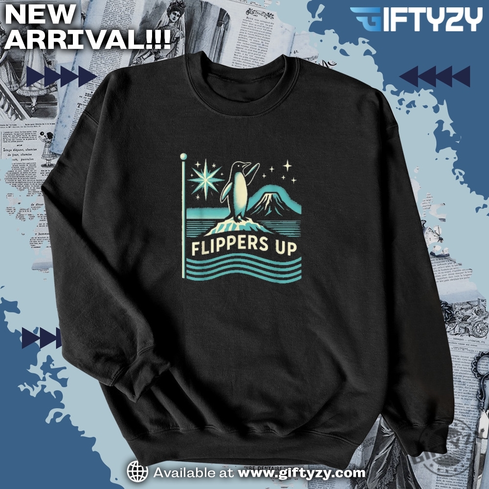Penguins Flippers Up Against Tariffs Funny Shirt 6 Penguins Flippers Up Against Tariffs Funny Shirt