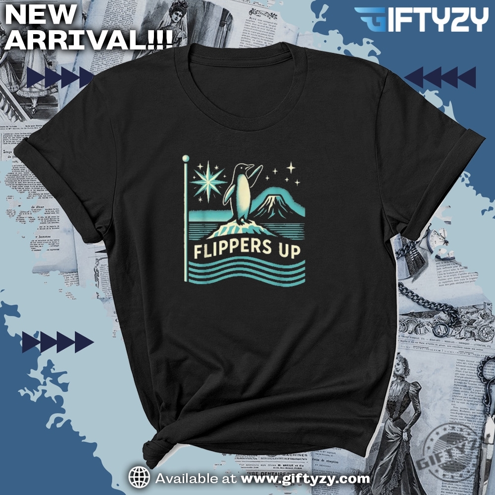 Penguins Flippers Up Against Tariffs Funny Shirt 7 Penguins Flippers Up Against Tariffs Funny Shirt