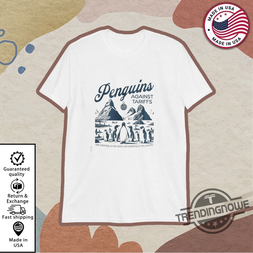 Penguins Against Tariffs Shirt Funny Trump Tariffs Shirt Resist Penguin Shirt trendingnowe 1