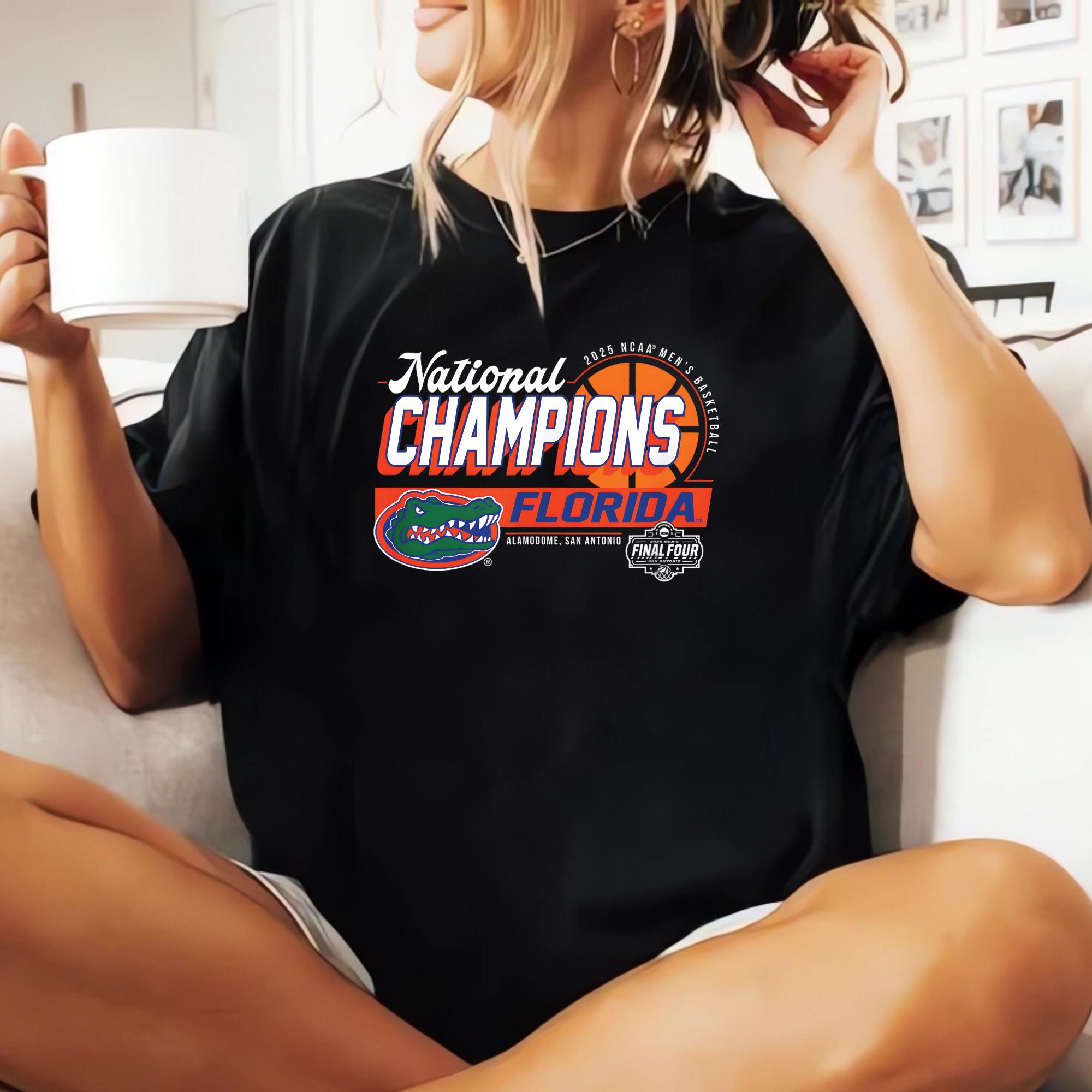 Florida Gators Basketball Final Four 2025 Championship Shirt 5 Florida Gators Basketball Final Four 2025 Championship Shirt
"
