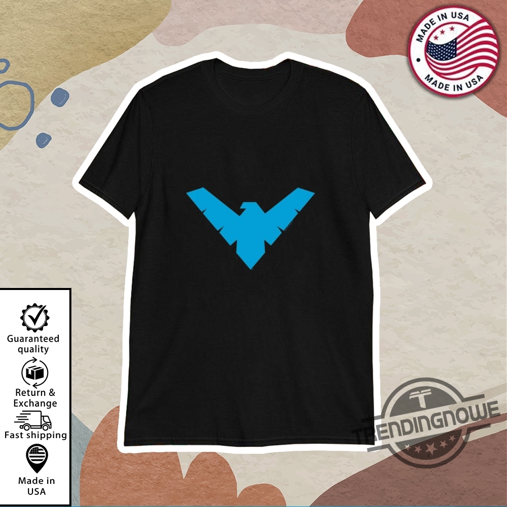Wickedtees Batman Nightwing Symbol Shirt trendingnowe 1