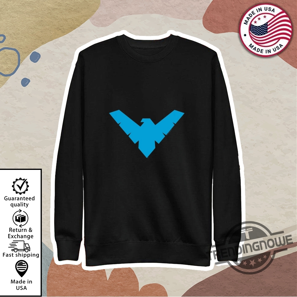 Wickedtees Batman Nightwing Symbol Shirt 9 WickedTees Batman Nightwing Symbol Shirt